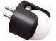 Ball casters  screw  Ø  19.1mm  Tip mat  plastic  H  23.1mm