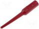Probe tip  3A  red  Tip diameter  0.76mm  Socket size  4mm  70VDC