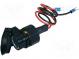 Car lighter socket adapter  car lighter socket x1  10A  black