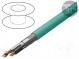 Wire  PROFIBUS  1x2x24AWG+3x1x18AWG  stranded  Cu  PUR  turquoise