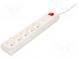 Plug socket strip  protective  Sockets  5  230VAC  10A