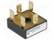 Three-phase bridge rectifier  Urmax 800V  If 25A  Ifsm 380A  THT