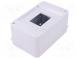Enclosure  for modular components  IP30  Mounting  wall mount