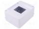 Enclosure  for modular components  IP30  Mounting  wall mount