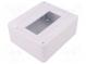 Enclosure  for modular components  IP30  Mounting  wall mount