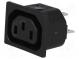 Connector  AC supply  socket  female  10A  250VAC  IEC 60320