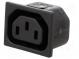 Connector  AC supply  socket  female  10A  250VAC  IEC 60320