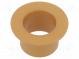 Bearing  sleeve bearing  with flange  Øout  12mm  Øint  10mm  beige