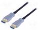 Cable  HDMI 2.0,optical  HDMI plug,both sides  20m  black