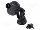 Car holder  black  for windscreen  USB A,USB C  15W  2A  1.2m