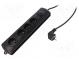 Plug socket strip  protective  Sockets  4  250VAC  10A  1.5m