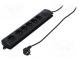 Plug socket strip  protective  Sockets  6  250VAC  10A