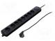 Plug socket strip  protective  Sockets  8  250VAC  10A