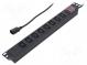 Plug socket strip  protective  Sockets  8  250VAC  10A