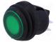 ROCKER  DPST  Pos  2  OFF-ON  10A/250VAC  green  IP65  neon lamp