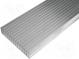 Heatsink  extruded  grilled  L 1000mm  W 165mm  H 35mm  aluminium