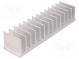 Heatsink  extruded  grilled  L 40mm  W 165mm  H 35mm  aluminium