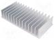 Heatsink  extruded  grilled  L 80mm  W 165mm  H 35mm  aluminium