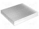 Heatsink  extruded  grilled  L 166mm  W 150mm  H 25mm  aluminium