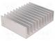 Heatsink  extruded  grilled  L 100mm  W 124mm  H 35mm  aluminium