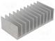 Heatsink  extruded  grilled  L 60mm  W 124mm  H 35mm  aluminium