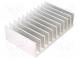 Heatsink  extruded  grilled  L 80mm  W 124mm  H 35mm  aluminium