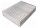 Heatsink  extruded  grilled  L 200mm  W 262mm  H 60mm  aluminium