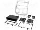 Radio mounting frame  2 ISO  Mazda  silver