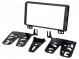 Radio mounting frame  2 DIN  Ford  black