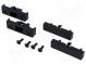 Radio mounting frame  1 DIN  Audi  black