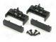 Radio mounting frame  1 DIN  Audi  black
