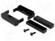Radio mounting frame  1 DIN  Audi  black