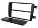 Radio mounting frame  2 ISO  Mercedes  black  Kit  cover