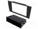 Radio mounting frame  2 DIN  Audi  black