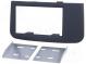 Radio mounting frame  2 DIN  Volvo  black