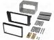 Radio mounting frame  2 DIN  Audi  black