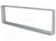 Radio mounting frame  1 DIN  Alfa Romeo  silver