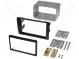 Radio mounting frame  2 DIN  Audi, Seat  black