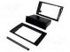Radio mounting frame  2 DIN  Audi, Seat  black