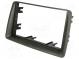 Radio mounting frame  2 DIN  Fiat  grey