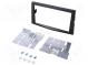 Radio mounting frame  2 DIN  Opel  dark grey