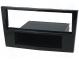 Radio mounting frame  1 DIN  Opel  black gloss