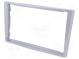 Radio mounting frame  2 DIN  Opel  light silver