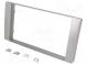 Radio mounting frame  2 DIN  Ford  silver