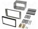 Radio mounting frame  2 DIN  Ford  silver