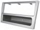 Radio mounting frame  1 DIN  Opel, Vauxhall  chromium plated