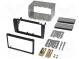 Radio mounting frame  2 DIN  Audi  black