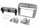 Radio mounting frame  2 DIN  Fiat  silver