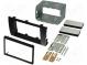 Radio mounting frame  2 DIN  Suzuki  black