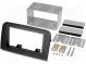 Radio mounting frame  2 DIN  Fiat  black